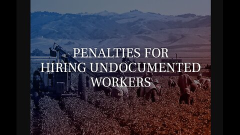 Fine Employers of Illegals - Self Deportation?