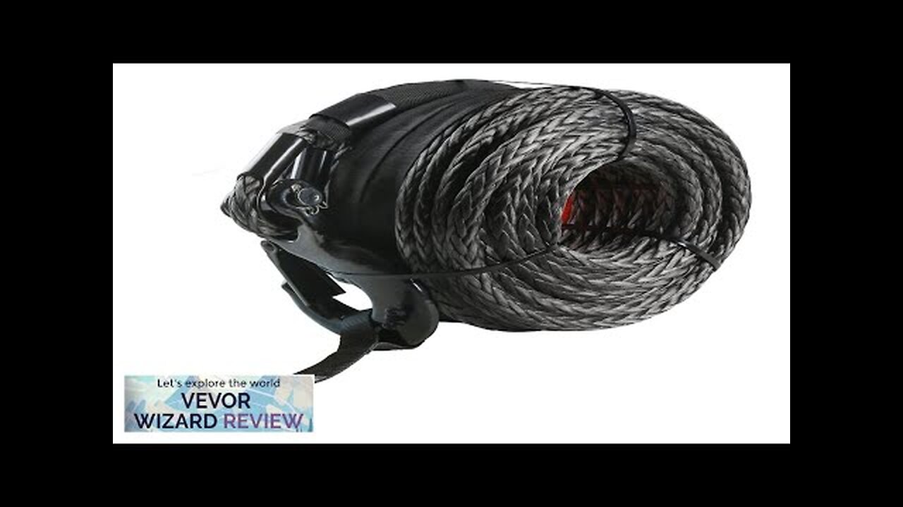 VEVOR Synthetic Winch Rope 3/8 Inch x 100 Feet 26500 lbs Synthetic Review