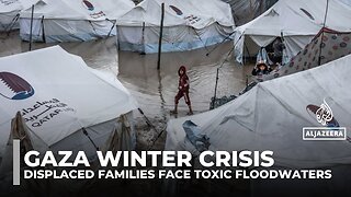 Sewage and floodwater swamp Gaza shelters amid infrastructure collapse