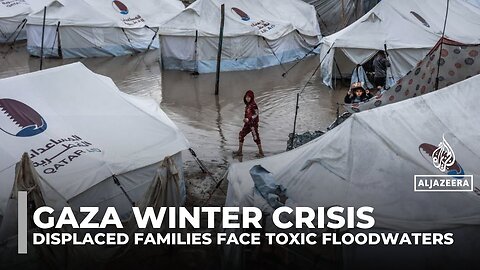 Sewage and floodwater swamp Gaza shelters amid infrastructure collapse