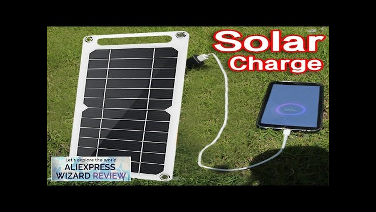 10W Solar Panel USB Waterproof Outdoor Hike Camping Portable Cells Battery Solar Review