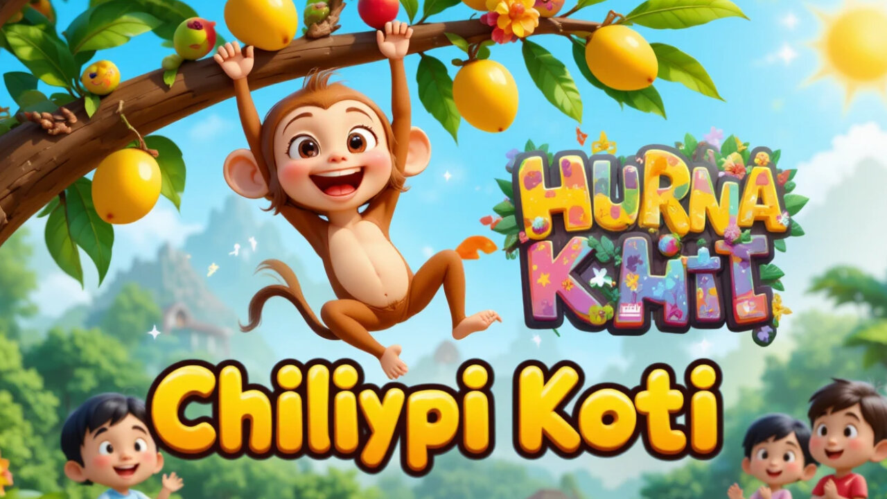 Little Monkeys Swinging in the Tree