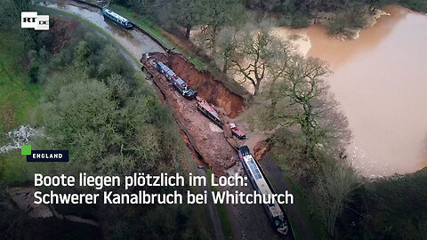 Boote liegen plötzlich im Loch: Schwerer Kanalbruch bei Whitchurch