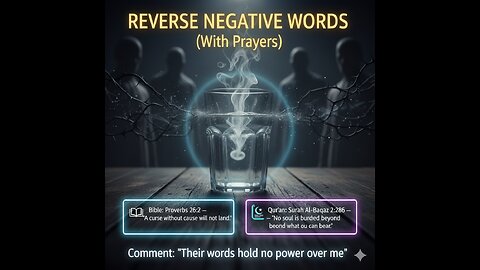 REVERSE NEGATIVE WORDS (With Prayers)