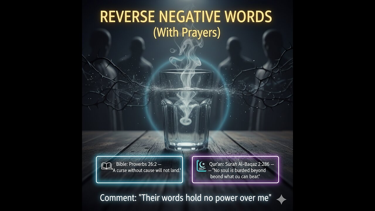 REVERSE NEGATIVE WORDS (With Prayers)