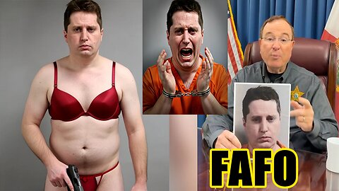 He FINDS OUT when police find him in a BRA and G String! FAFO!