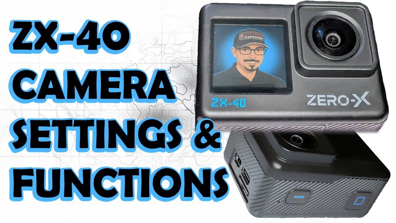 Zero-X ZX-40 Action Camera - Settings & Functions (More information in the links below)