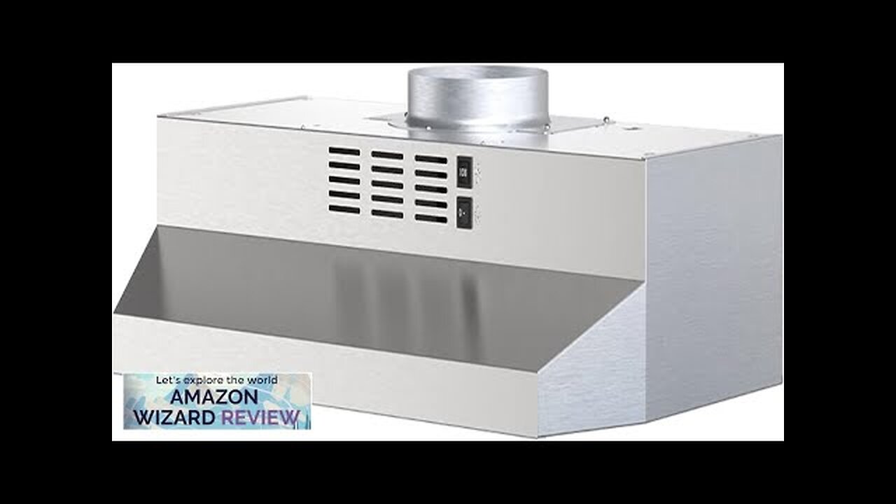 FIREGAS 30 inch Range Hood Under Cabinet Ducted/Ductless Convertible Stainless Steel Review