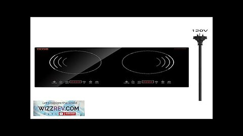 1800W 2 Burner Induction Cooktop Electric Countertop Burner Touch Control Review