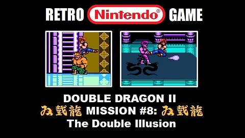 Double Dragon 2 (NES Nintendo) Mission #8 The Double Illusion: Full Level Complete Speed Run