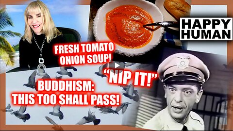 ESCAPE MADNESS & NIP IT! ROASTED TOMATO CARAMELIZED ONION SOUP! SOUL CONTRACTS & CLEARING!