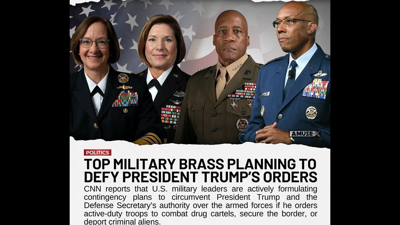 (CNN Nov 8th 2024) Pentagon officials are already discussing how they can countermand an order from President Donald Trump if they disagree with it.