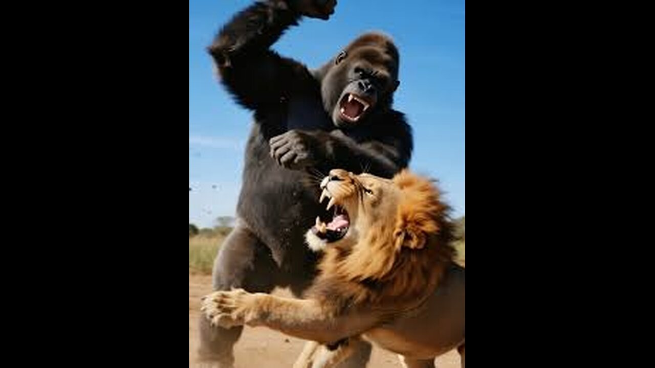 ** "Lion vs. Elephant: Epic Takedown in the Wild! 🦁🐘"