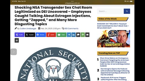 Shocking NSA Transgender Sex Chat Room Legitimized as DEI Uncovered – Employees Caught