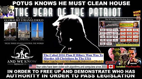 1.2.26: POPCORN ready, Priority set by POTUS to CLEAN HOUSE (gov’t), 100% insulated, MAGA promise