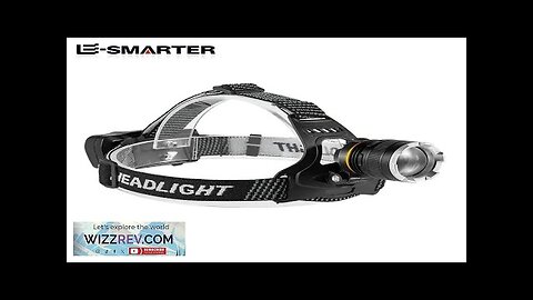 Rechargeable XHP50 LED Headlamp Waterproof Head Light Fishing Searching Camping Head Review