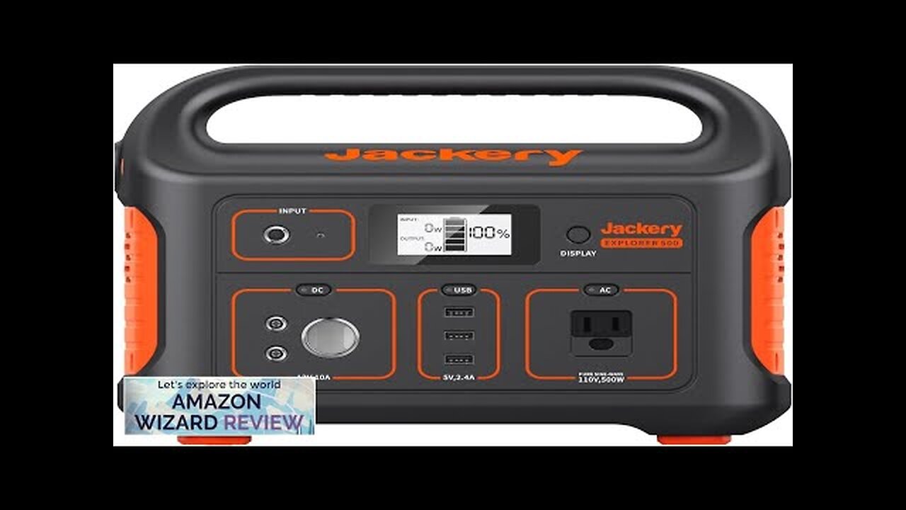 Jackery Portable Power Station Explorer 500 518Wh Outdoor Solar Generator Mobile Lithium Review