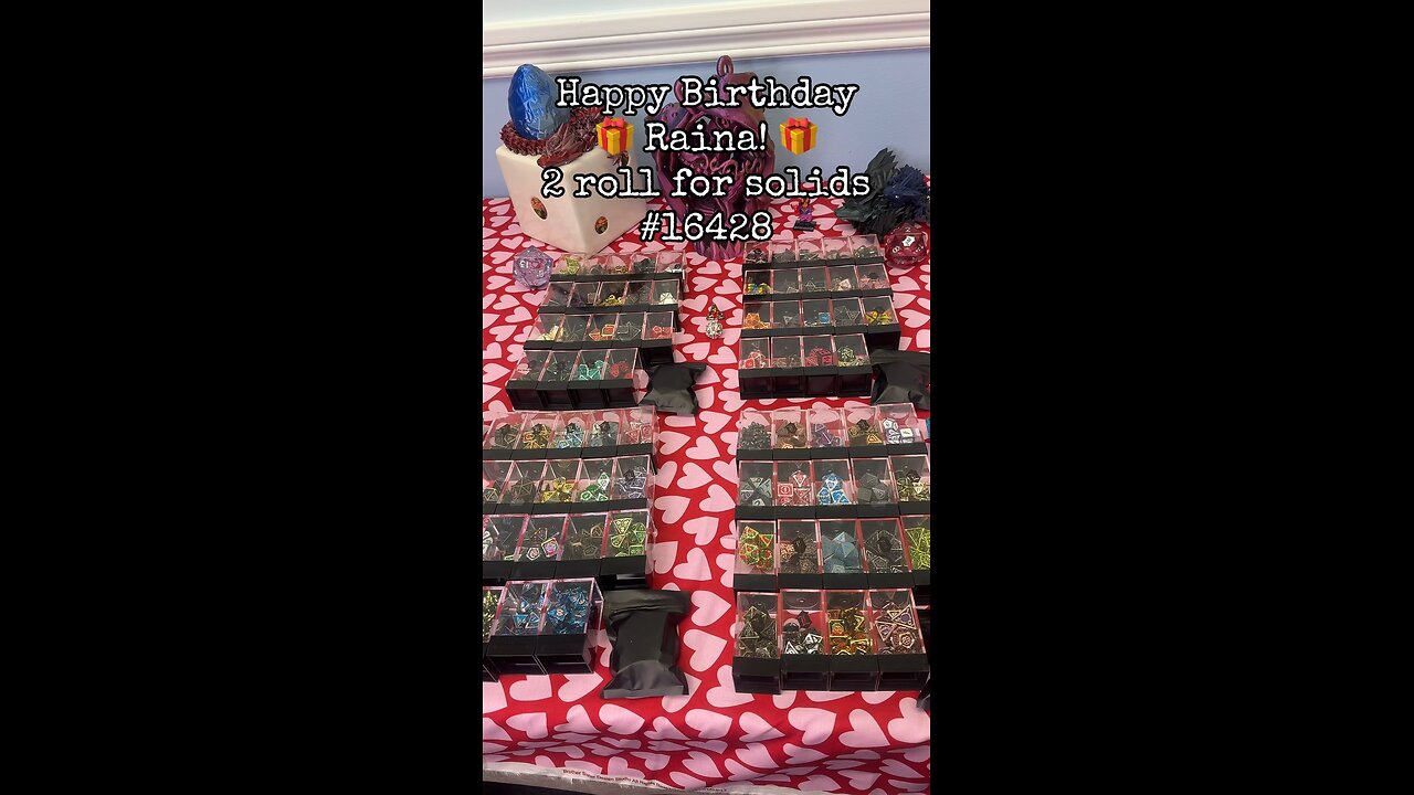 Happy Birthday Raina! 🎁 2 roll for solids!! #16428 #onelinkatatimeshop #rollforsolid #dnd #dice