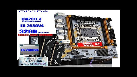 QIYIDA X99 Motherboard LGA 2011-3 Set Kit Xeon E5 2680 V4 CPU Review