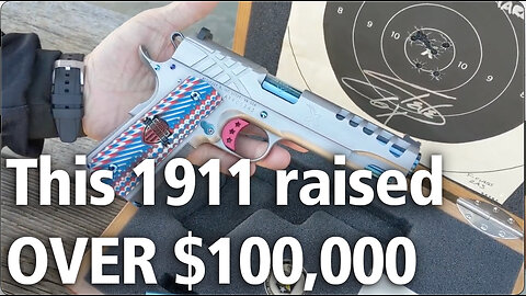 This pistol raised over $100,000 !