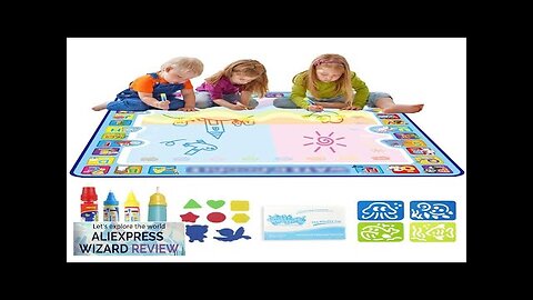 Coolplay Magic Water Drawing Mat Coloring Doodle Mat with Magic Pens Montessori Review