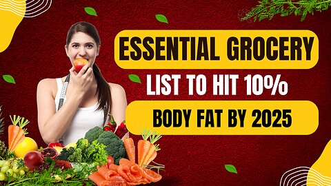 Essential Grocery List to Hit 10% Body Fat by 2025! 🛒🔥