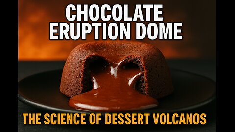 Chocolate Eruption Dome — The Science of Dessert Volcanos
