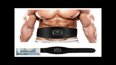 New Electric ABS Abdominal Belt Smart Body Massager Lazy Muscle Training Fitness Review