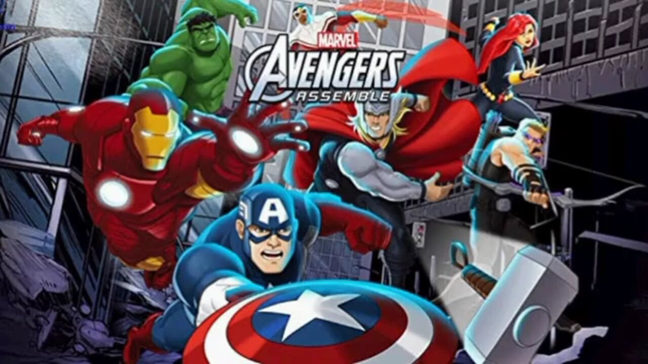 Cartoon Avengers aseembal