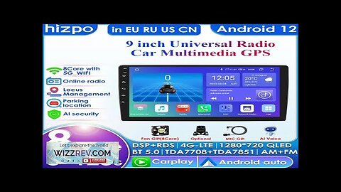 9“ Car Radio 2 Din Carplay Android Auto Multimedia Player HD Touch Review