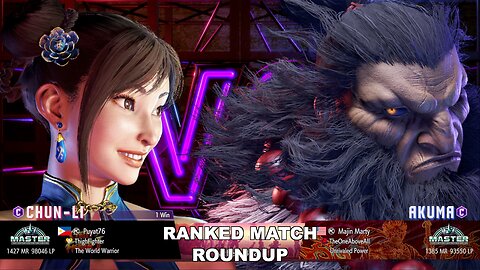 Kuya Kalbo SF6 Ranked Roundup. Chun Li Master Rank [Hori Fight Stick]