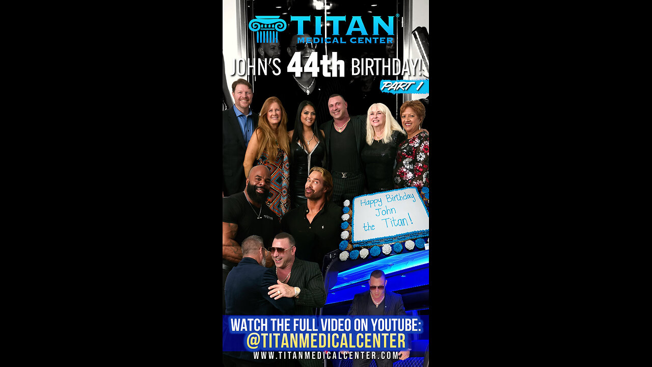 CEO of #TitanMedical Center, John Tsikouris’ 44th birthday at the Motor Enclave (Part 1 of 2)