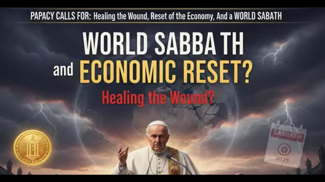 Papacy calls for Healing the Wound, Economic Reset and a World Sabbath