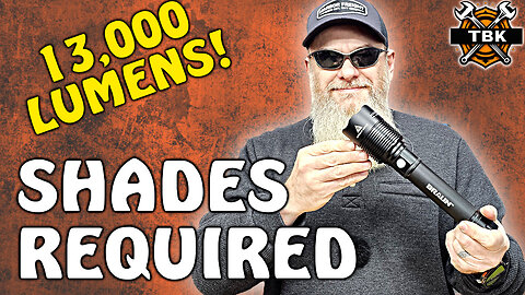 BRAUN 13,000 Lumen Waterproof Flashlight - So Bright You Need Shades 😎🔦