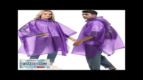 2-Pack Reusable Rain Ponchos for Adults HOOMBOOM Raincoats Emergency Survival for Women/Men Review