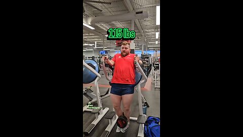 115 lbs Hanging Ab Crunches [Half-Hang] (Lite) | #fitness #shorts #core 💪