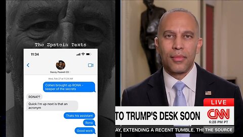 Hakeem Jeffries Couldn't Dodge The Stacey Plaskett / Epstein Texts Question Fast Enough