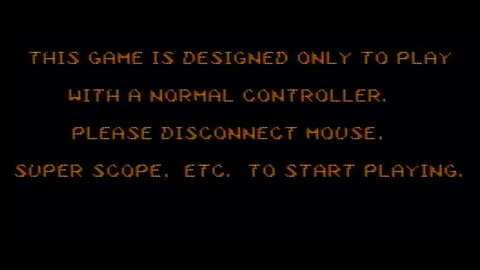 Yoshi's Island - Super Multitap (+ other accessories) Incompatibility Screen (Real SNES capture)
