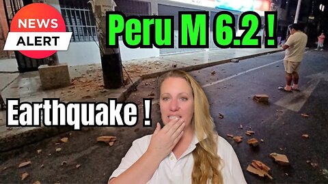 LOUD and STRONG Earthquake scares residents in Peru !