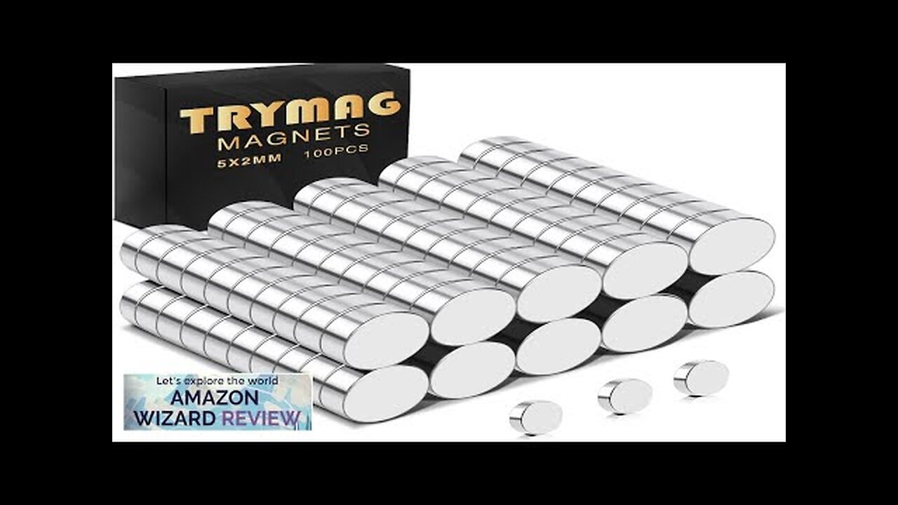 TRYMAG 100Pcs Round Small Refrigerator Magnets Multi-Use Tiny Mini Neodymium Magnets Review