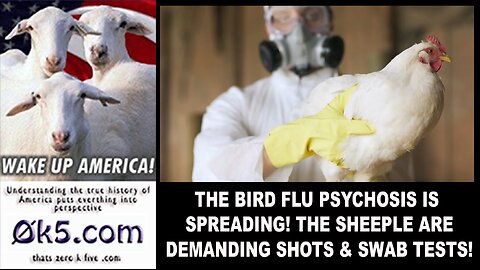 THE BIRD FLU PSYCHOSIS IS SPREADING! THE SHEEPLE ARE DEMANDING SHOTS & SWAB TESTS!