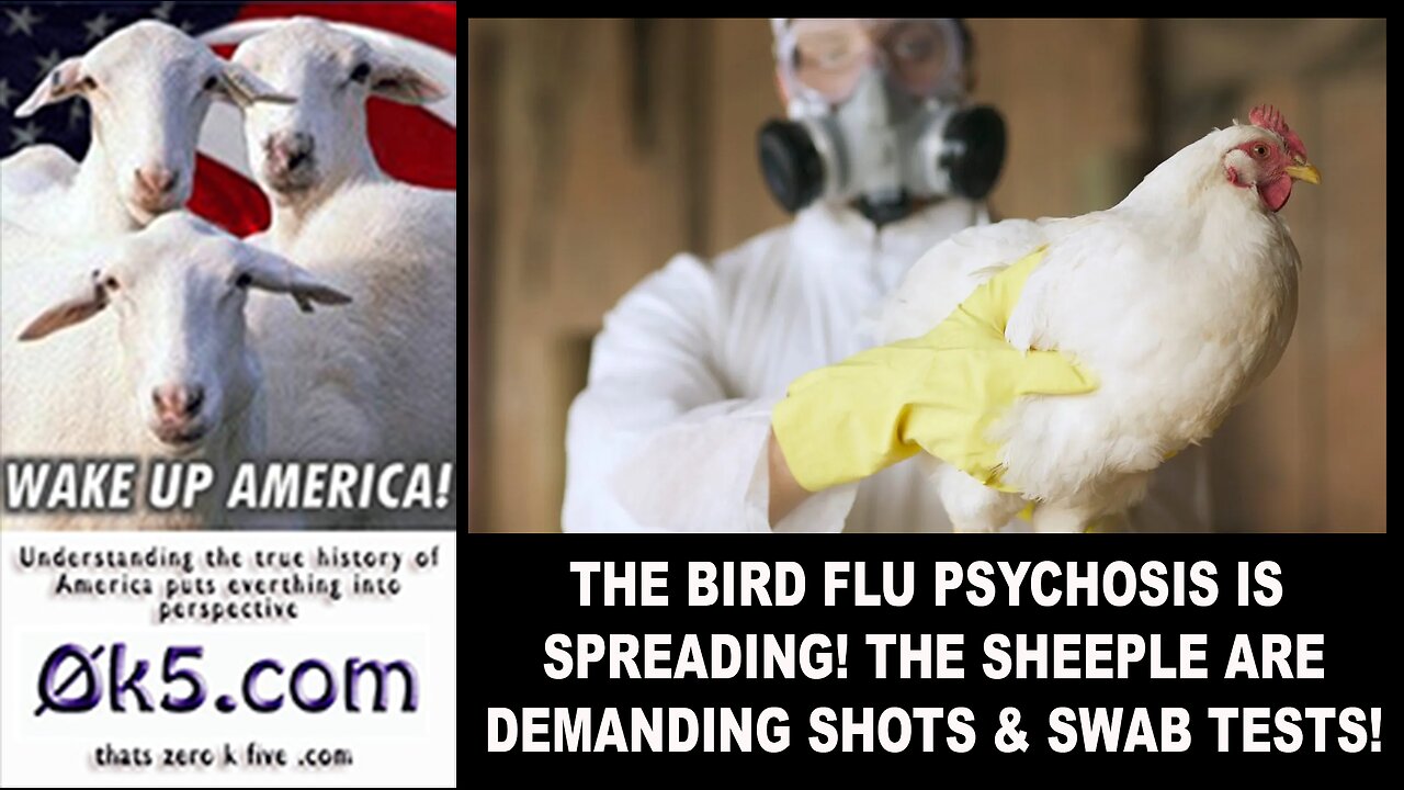 THE BIRD FLU PSYCHOSIS IS SPREADING! THE SHEEPLE ARE DEMANDING SHOTS & SWAB TESTS!