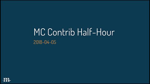 Drupal Contrib Half Hour, 2018-04-05