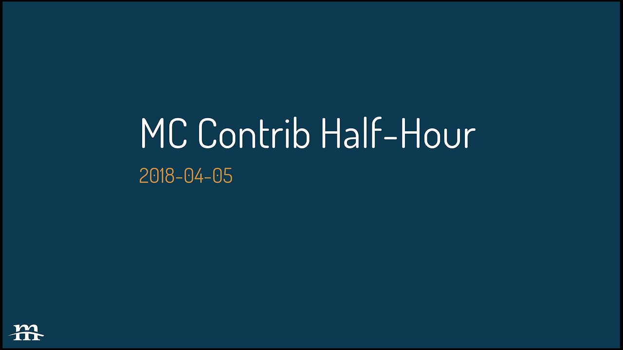 Drupal Contrib Half Hour, 2018-04-05