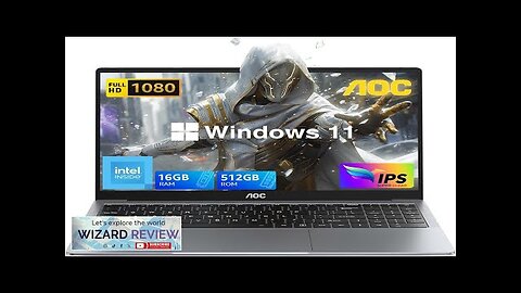 AOC Laptop Computer with N97 Processor(Up to 3.6GHz) 16GB RAM 512GB SSD Review