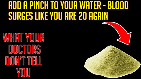 Add THIS to Your Water After 50 (Urologist Explains Blood Flow Secret)