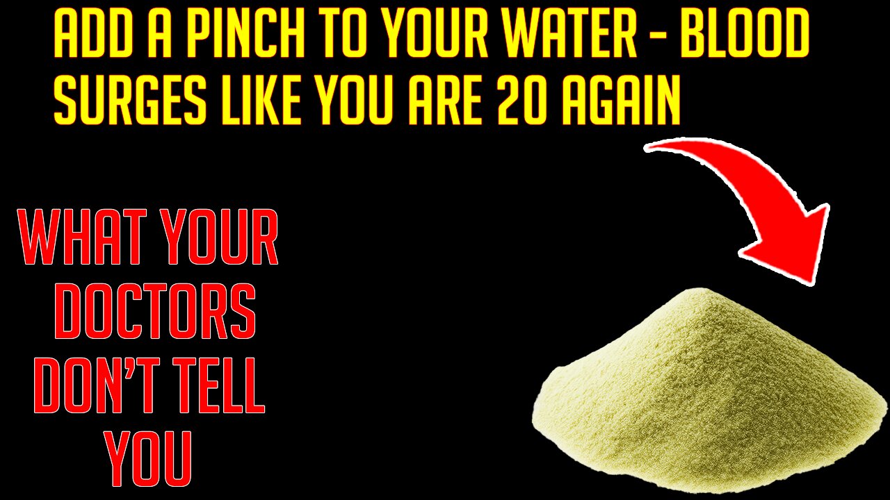 Add THIS to Your Water After 50 (Urologist Explains Blood Flow Secret)