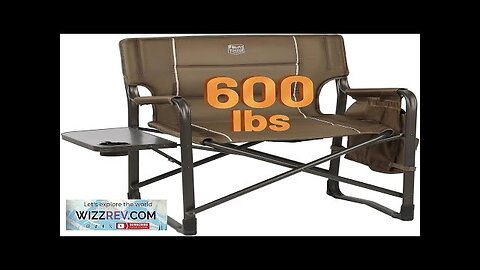 RIDGE XXL Upgraded Oversized Directors Chairs with Foldable Side Table Detachable Side Review