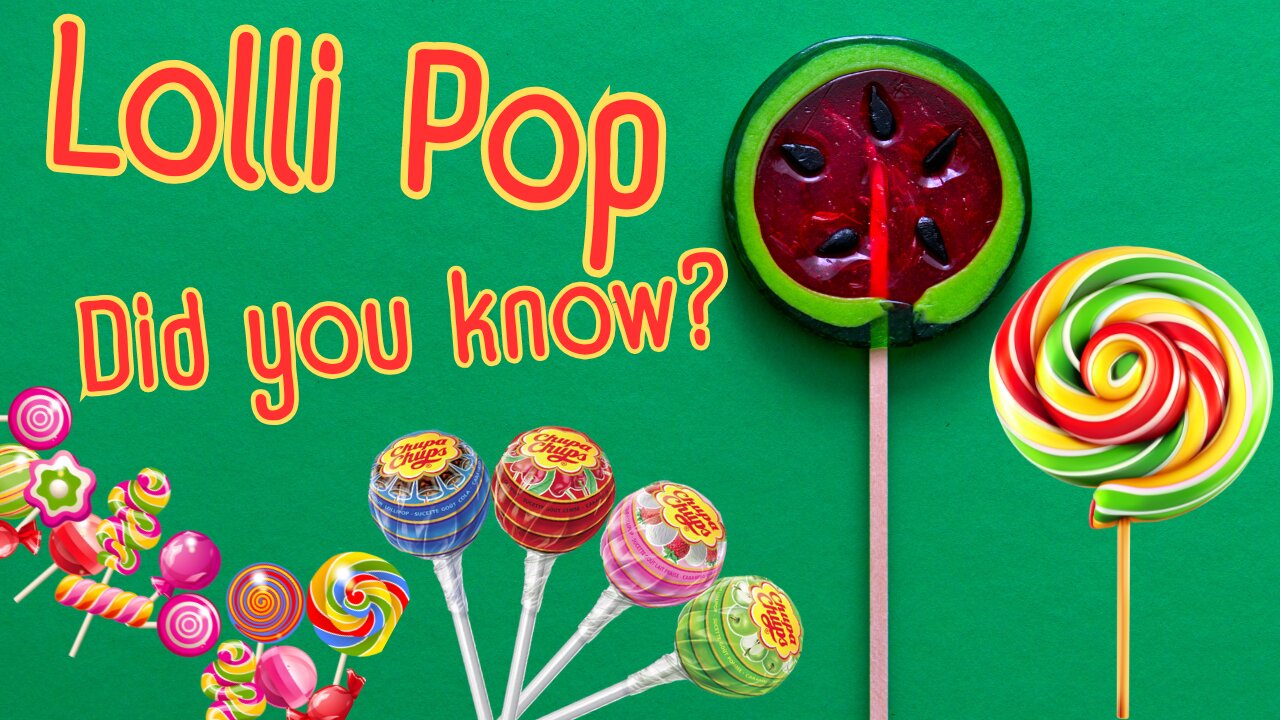 Lollipops. Delicious candies on a stick