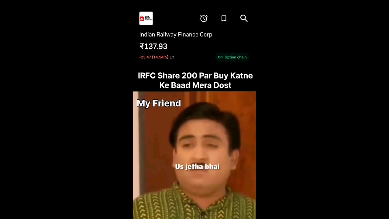 irfc share prices now days #rumble #today #tmkoc